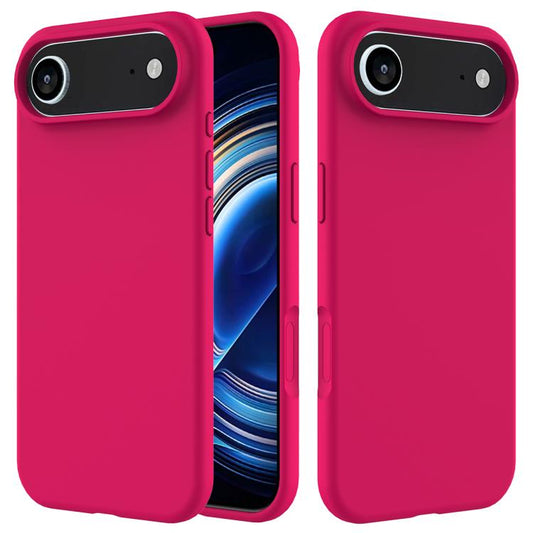 For iPhone Air Solid Color Silicone Phone Case(Rose Red) - iPhone Air Cases by buy2fix | Online Shopping UK | buy2fix