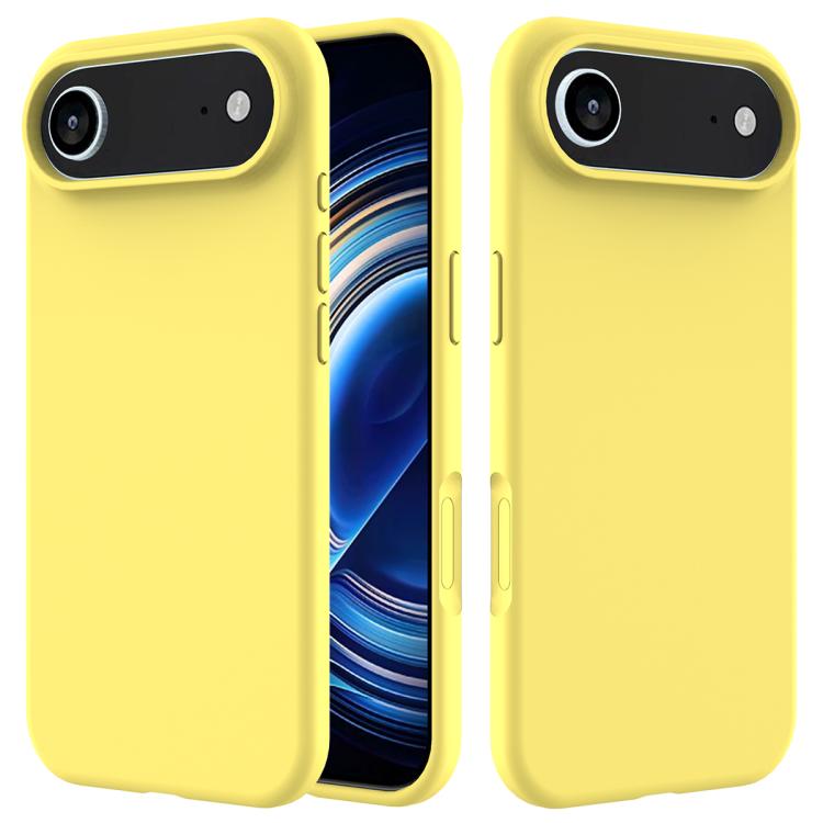 For iPhone Air Solid Color Silicone Phone Case(Lemon Yellow) - iPhone Air Cases by buy2fix | Online Shopping UK | buy2fix