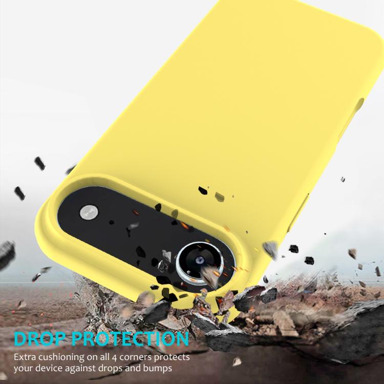 For iPhone Air Solid Color Silicone Phone Case(Lemon Yellow) - iPhone Air Cases by buy2fix | Online Shopping UK | buy2fix