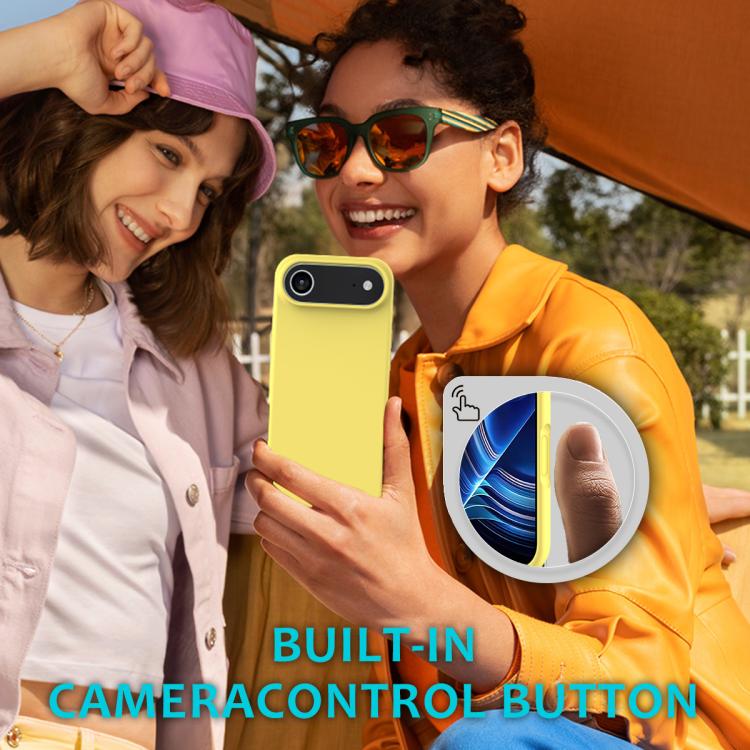 For iPhone Air Solid Color Silicone Phone Case(Lemon Yellow) - iPhone Air Cases by buy2fix | Online Shopping UK | buy2fix