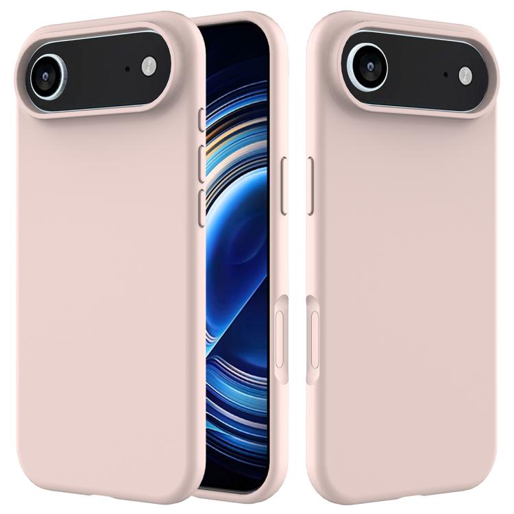 For iPhone Air Solid Color Silicone Phone Case(Sand Pink) - iPhone Air Cases by buy2fix | Online Shopping UK | buy2fix