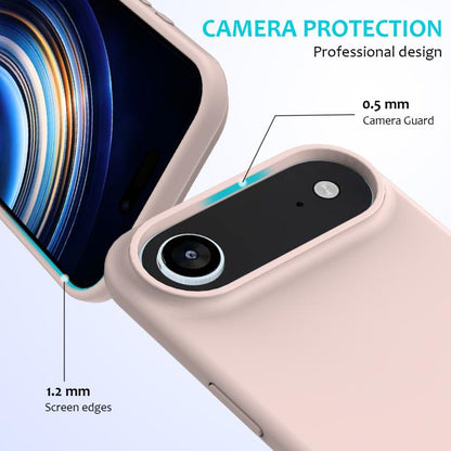 For iPhone Air Solid Color Silicone Phone Case(Sand Pink) - iPhone Air Cases by buy2fix | Online Shopping UK | buy2fix