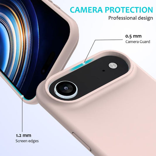 For iPhone Air Solid Color Silicone Phone Case(Sand Pink) - iPhone Air Cases by buy2fix | Online Shopping UK | buy2fix