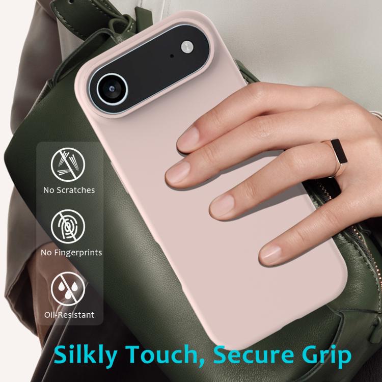 For iPhone Air Solid Color Silicone Phone Case(Sand Pink) - iPhone Air Cases by buy2fix | Online Shopping UK | buy2fix