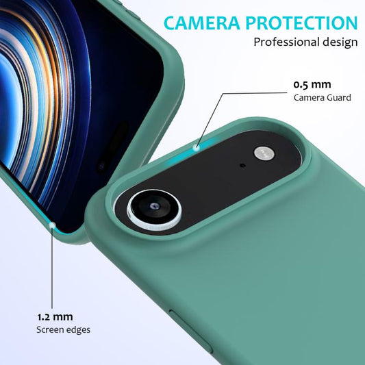 For iPhone Air Solid Color Silicone Phone Case(Pine Needle Green) - iPhone Air Cases by buy2fix | Online Shopping UK | buy2fix