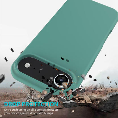 For iPhone Air Solid Color Silicone Phone Case(Pine Needle Green) - iPhone Air Cases by buy2fix | Online Shopping UK | buy2fix