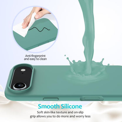 For iPhone Air Solid Color Silicone Phone Case(Pine Needle Green) - iPhone Air Cases by buy2fix | Online Shopping UK | buy2fix