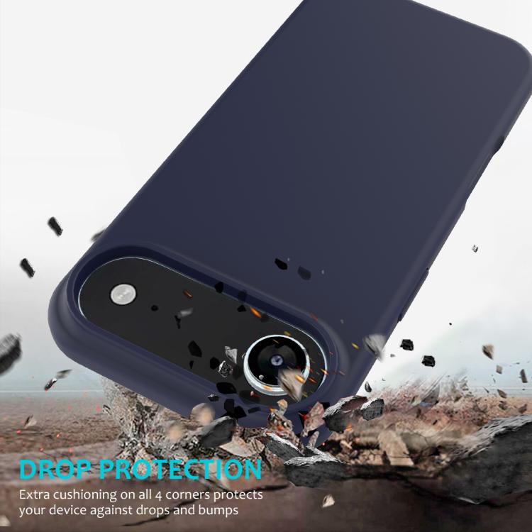 For iPhone Air Solid Color Silicone Phone Case(Midnight Blue) - iPhone Air Cases by buy2fix | Online Shopping UK | buy2fix