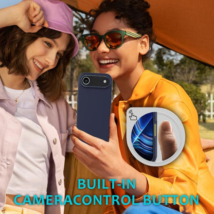 For iPhone Air Solid Color Silicone Phone Case(Midnight Blue) - iPhone Air Cases by buy2fix | Online Shopping UK | buy2fix