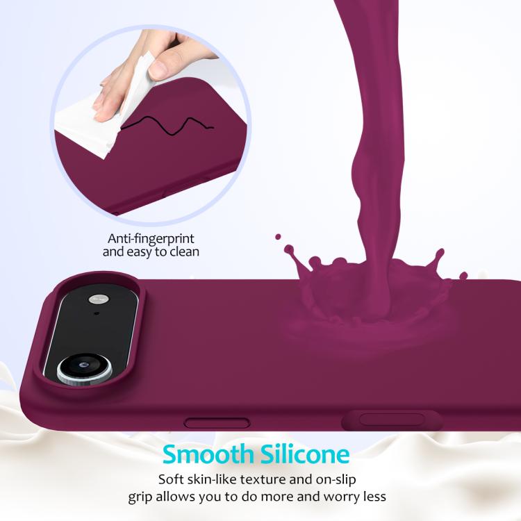 For iPhone Air Solid Color Silicone Phone Case(Violet) - iPhone Air Cases by buy2fix | Online Shopping UK | buy2fix