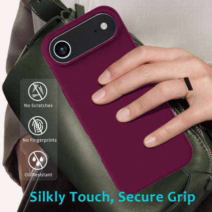For iPhone Air Solid Color Silicone Phone Case(Violet) - iPhone Air Cases by buy2fix | Online Shopping UK | buy2fix