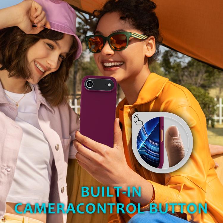 For iPhone Air Solid Color Silicone Phone Case(Violet) - iPhone Air Cases by buy2fix | Online Shopping UK | buy2fix