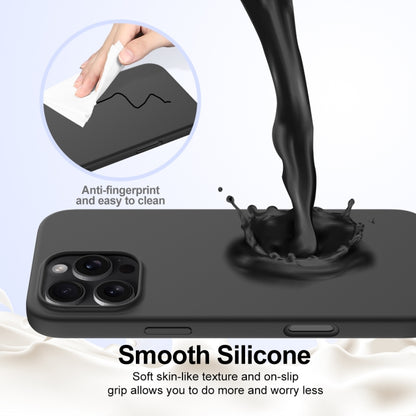 For iPhone 16 Pro Max Shockproof Silicone Magsafe Phone Case(Black) by buy2fix