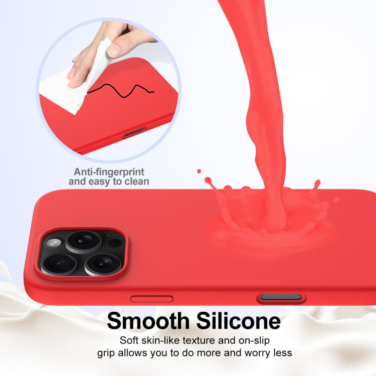 For iPhone 16 Pro Shockproof Silicone Magsafe Phone Case(Red) by buy2fix
