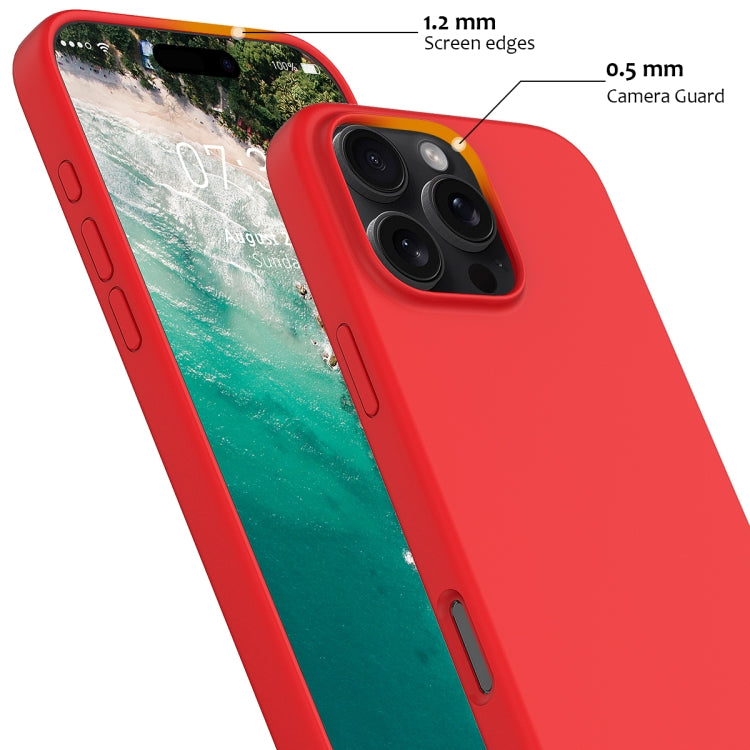 For iPhone 16 Pro Shockproof Silicone Magsafe Phone Case(Red) by buy2fix