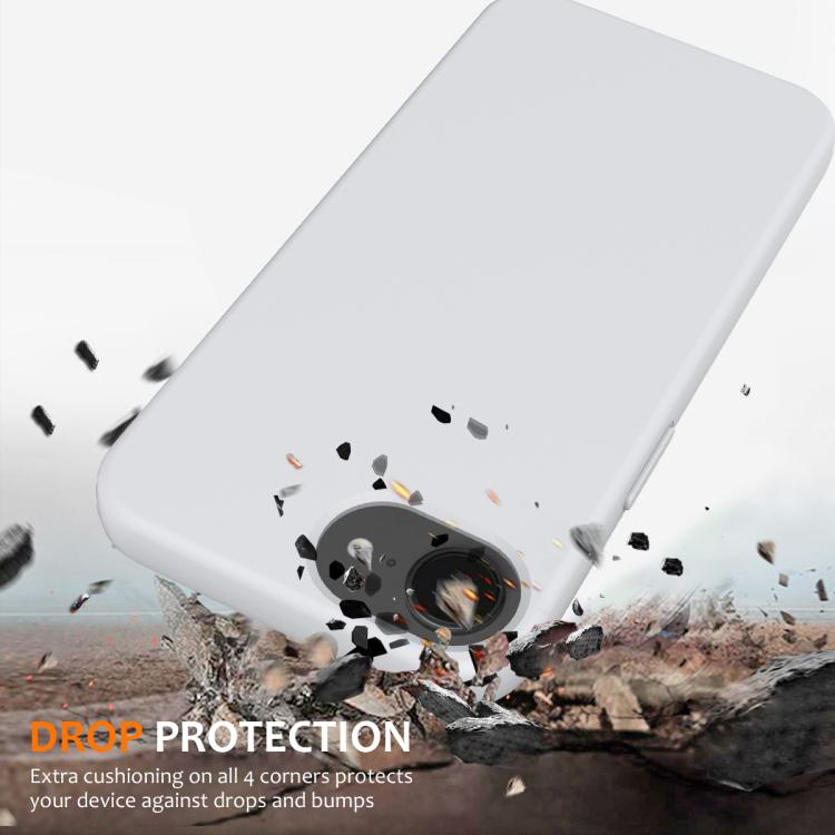 For iPhone 16e Shockproof Silicone Magsafe Phone Case(White) - iPhone 16e Cases by buy2fix | Online Shopping UK | buy2fix