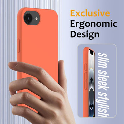 For iPhone 16e Shockproof Silicone Magsafe Phone Case(Gold Orange) - iPhone 16e Cases by buy2fix | Online Shopping UK | buy2fix