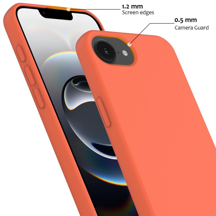 For iPhone 16e Shockproof Silicone Magsafe Phone Case(Gold Orange) - iPhone 16e Cases by buy2fix | Online Shopping UK | buy2fix