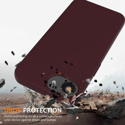 For iPhone 16e Shockproof Silicone Magsafe Phone Case(Plum Color) - iPhone 16e Cases by buy2fix | Online Shopping UK | buy2fix