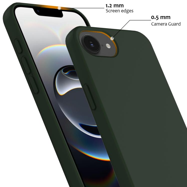 For iPhone 16e Shockproof Silicone Magsafe Phone Case(Dark Green) - iPhone 16e Cases by buy2fix | Online Shopping UK | buy2fix