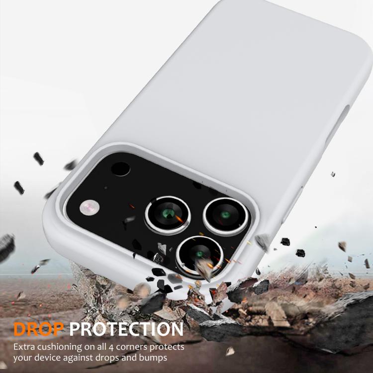 For iPhone 17 Pro Max Shockproof Silicone Magsafe Phone Case(White) - iPhone 17 Pro Max Cases by buy2fix | Online Shopping UK | buy2fix
