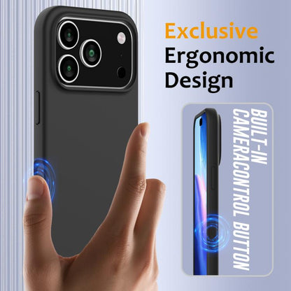 For iPhone 17 Pro Max Shockproof Silicone Magsafe Phone Case(Black) - iPhone 17 Pro Max Cases by buy2fix | Online Shopping UK | buy2fix