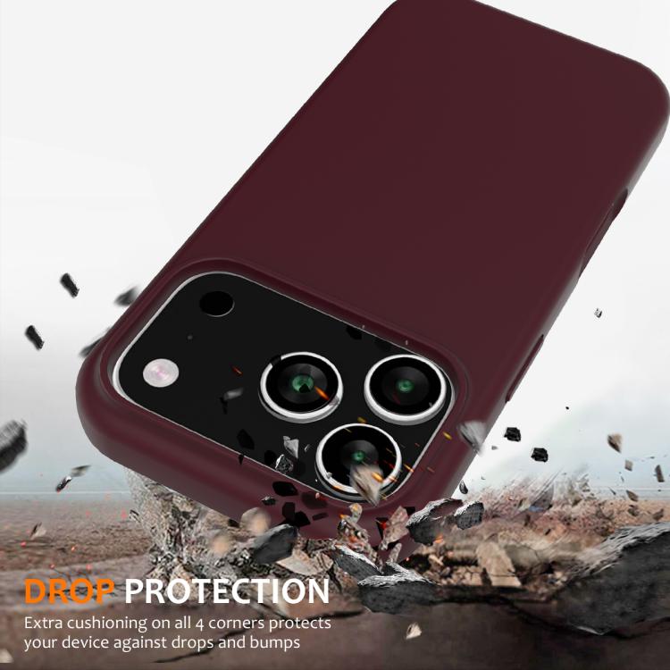 For iPhone 17 Pro Max Shockproof Silicone Magsafe Phone Case(Plum Color) - iPhone 17 Pro Max Cases by buy2fix | Online Shopping UK | buy2fix