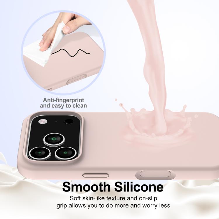 For iPhone 17 Pro Max Shockproof Silicone Magsafe Phone Case(Sand Pink) - iPhone 17 Pro Max Cases by buy2fix | Online Shopping UK | buy2fix