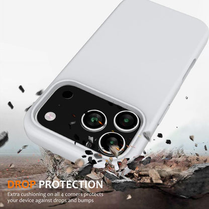For iPhone 17 Pro Shockproof Silicone Magsafe Phone Case(White) - iPhone 17 Pro Cases by buy2fix | Online Shopping UK | buy2fix