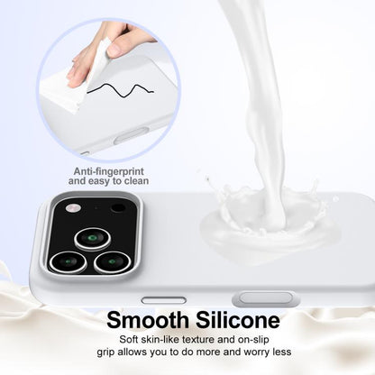 For iPhone 17 Pro Shockproof Silicone Magsafe Phone Case(White) - iPhone 17 Pro Cases by buy2fix | Online Shopping UK | buy2fix