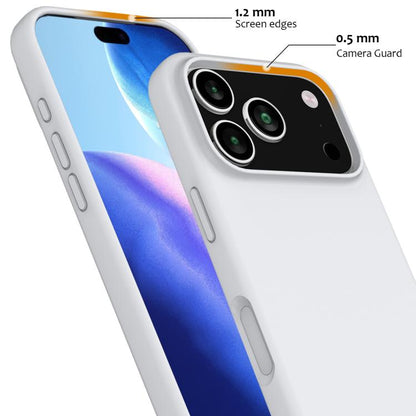 For iPhone 17 Pro Shockproof Silicone Magsafe Phone Case(White) - iPhone 17 Pro Cases by buy2fix | Online Shopping UK | buy2fix