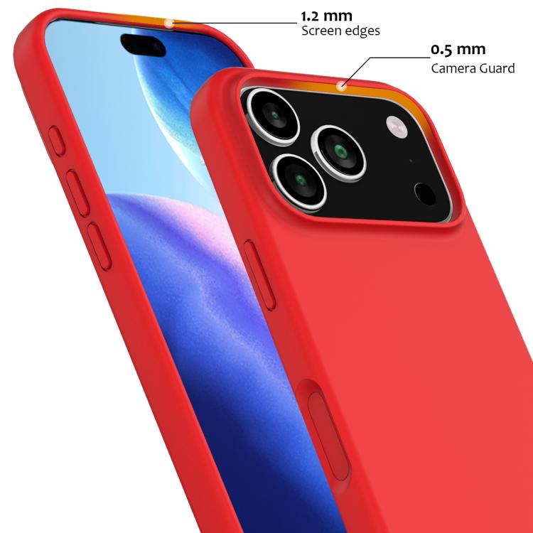 For iPhone 17 Pro Shockproof Silicone Magsafe Phone Case(Red) - iPhone 17 Pro Cases by buy2fix | Online Shopping UK | buy2fix