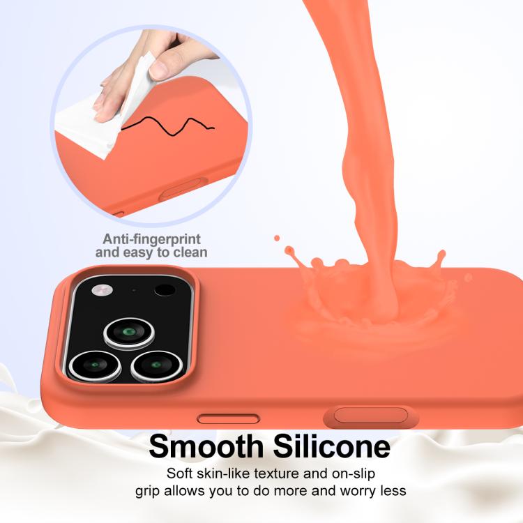 For iPhone 17 Pro Shockproof Silicone Magsafe Phone Case(Gold Orange) - iPhone 17 Pro Cases by buy2fix | Online Shopping UK | buy2fix