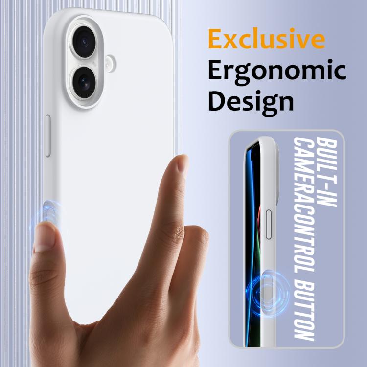 For iPhone 17 Shockproof Silicone Magsafe Phone Case(White) - iPhone 17 Cases by buy2fix | Online Shopping UK | buy2fix