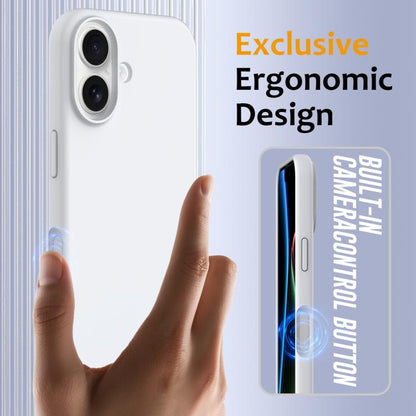 For iPhone 17 Shockproof Silicone Magsafe Phone Case(White) - iPhone 17 Cases by buy2fix | Online Shopping UK | buy2fix