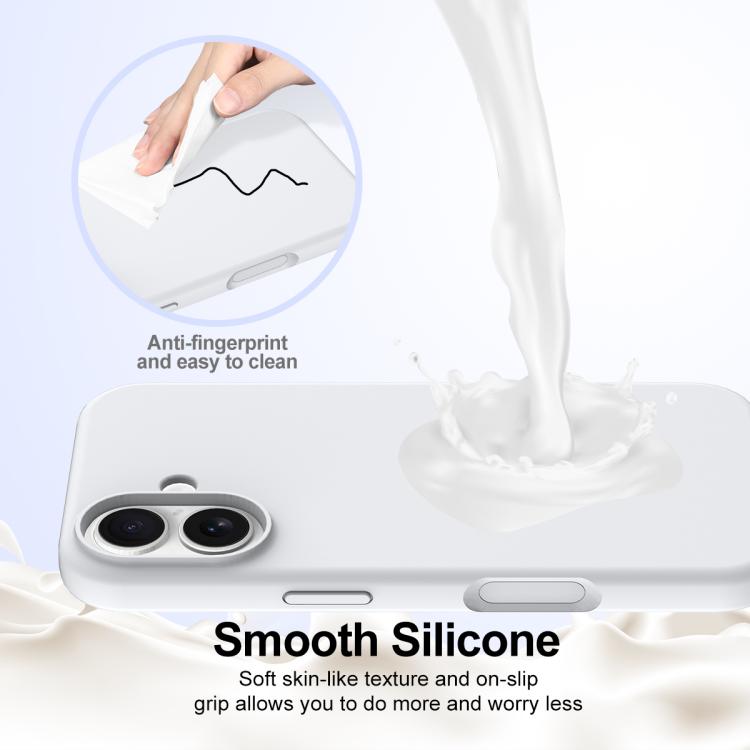 For iPhone 17 Shockproof Silicone Magsafe Phone Case(White) - iPhone 17 Cases by buy2fix | Online Shopping UK | buy2fix