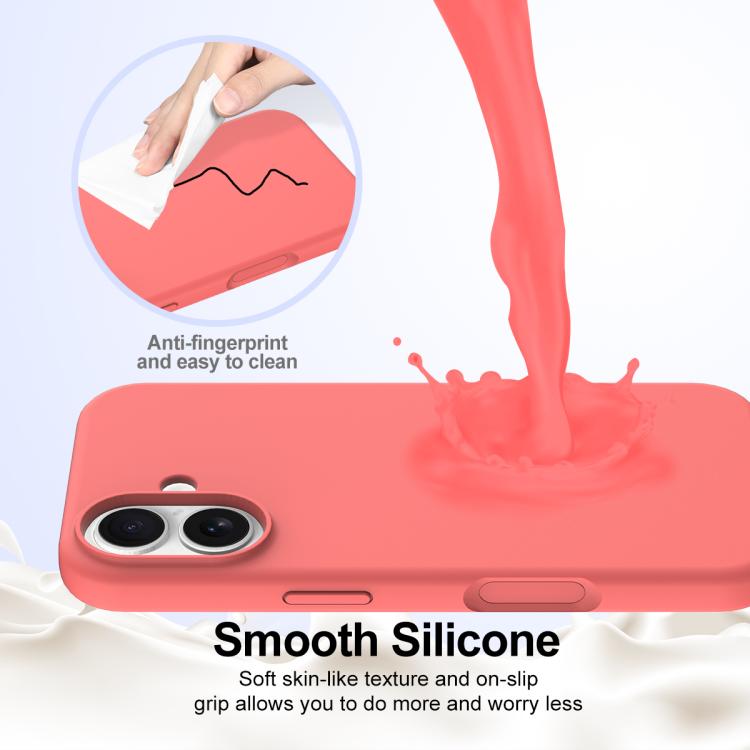 For iPhone 17 Shockproof Silicone Magsafe Phone Case(Pink Orange) - iPhone 17 Cases by buy2fix | Online Shopping UK | buy2fix