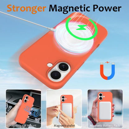 For iPhone 17 Shockproof Silicone Magsafe Phone Case(Gold Orange) - iPhone 17 Cases by buy2fix | Online Shopping UK | buy2fix