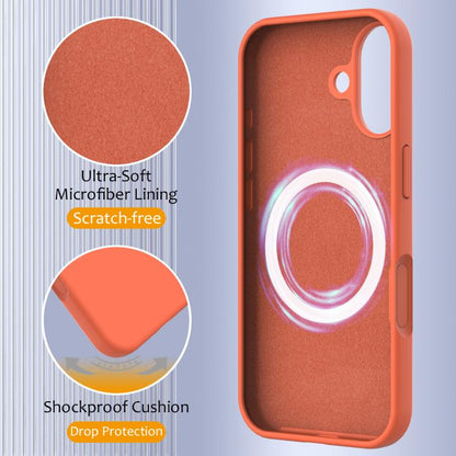 For iPhone 17 Shockproof Silicone Magsafe Phone Case(Gold Orange) - iPhone 17 Cases by buy2fix | Online Shopping UK | buy2fix