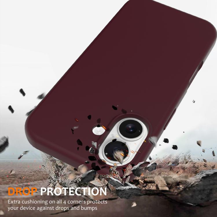 For iPhone 17 Shockproof Silicone Magsafe Phone Case(Plum Color) - iPhone 17 Cases by buy2fix | Online Shopping UK | buy2fix