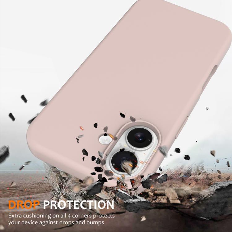 For iPhone 17 Shockproof Silicone Magsafe Phone Case(Sand Pink) - iPhone 17 Cases by buy2fix | Online Shopping UK | buy2fix