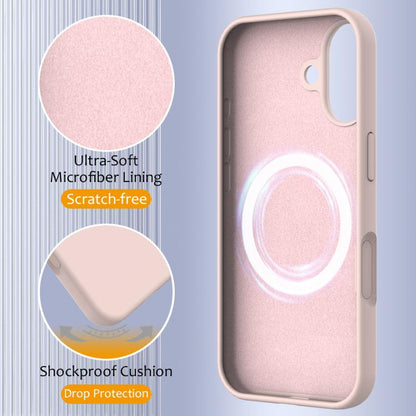 For iPhone 17 Shockproof Silicone Magsafe Phone Case(Sand Pink) - iPhone 17 Cases by buy2fix | Online Shopping UK | buy2fix