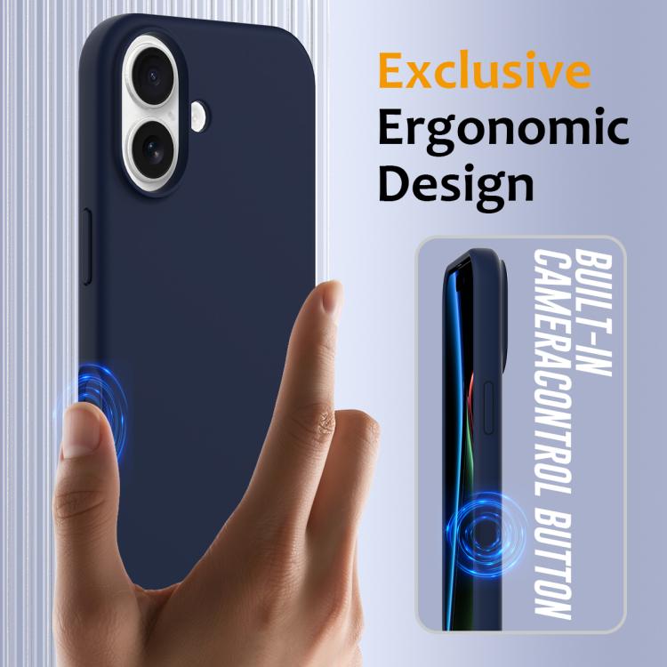 For iPhone 17 Shockproof Silicone Magsafe Phone Case(Navy Blue) - iPhone 17 Cases by buy2fix | Online Shopping UK | buy2fix