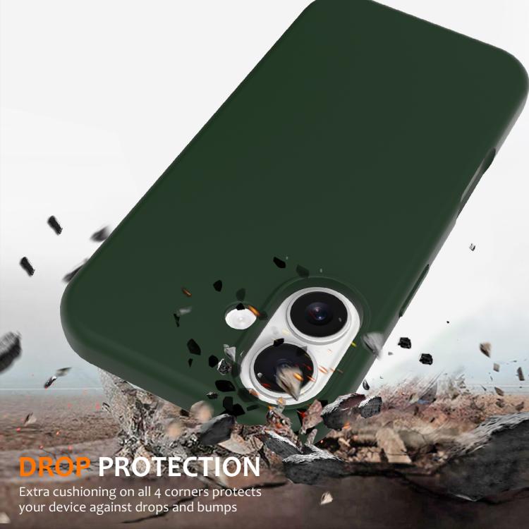 For iPhone 17 Shockproof Silicone Magsafe Phone Case(Dark Green) - iPhone 17 Cases by buy2fix | Online Shopping UK | buy2fix