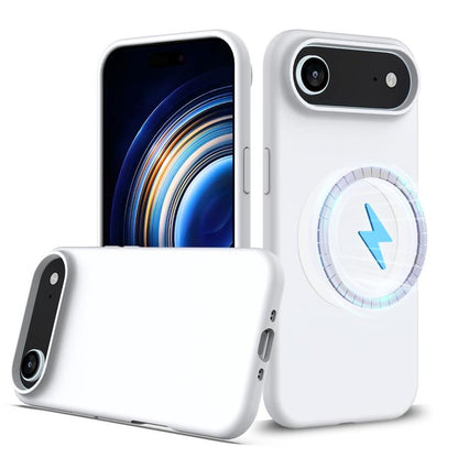 For iPhone Air Shockproof Silicone Magsafe Phone Case(White) - iPhone Air Cases by buy2fix | Online Shopping UK | buy2fix