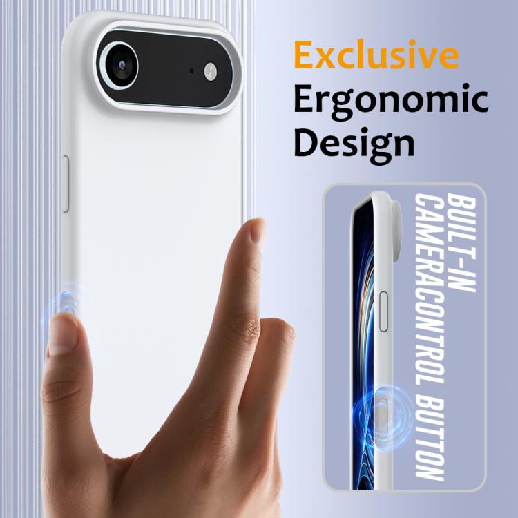 For iPhone Air Shockproof Silicone Magsafe Phone Case(White) - iPhone Air Cases by buy2fix | Online Shopping UK | buy2fix