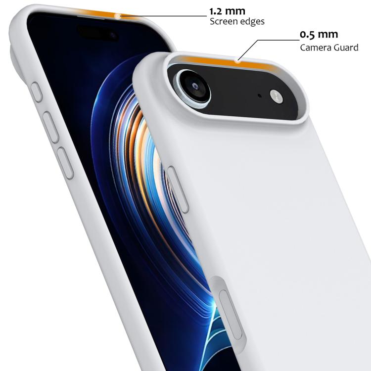 For iPhone Air Shockproof Silicone Magsafe Phone Case(White) - iPhone Air Cases by buy2fix | Online Shopping UK | buy2fix