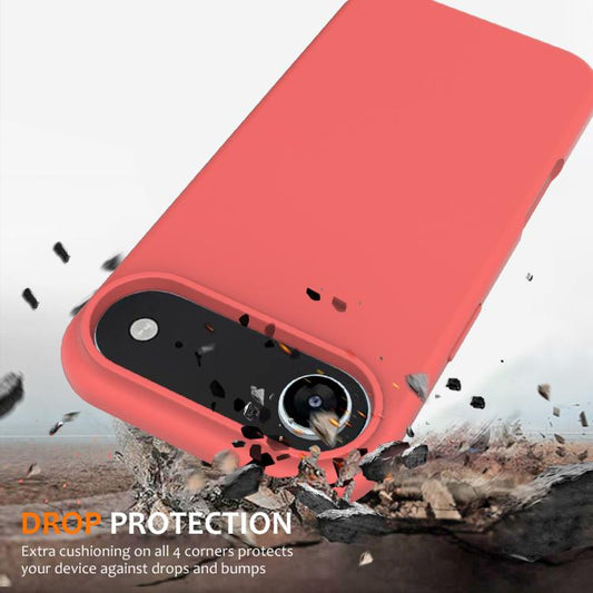 For iPhone Air Shockproof Silicone Magsafe Phone Case(Pink Orange) - iPhone Air Cases by buy2fix | Online Shopping UK | buy2fix
