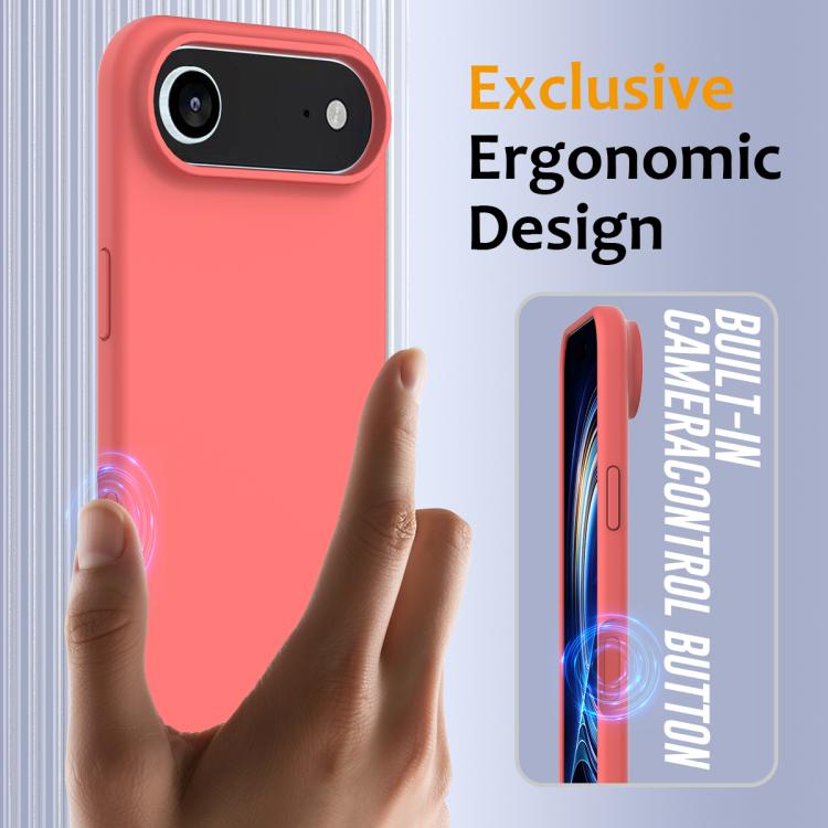 For iPhone Air Shockproof Silicone Magsafe Phone Case(Pink Orange) - iPhone Air Cases by buy2fix | Online Shopping UK | buy2fix