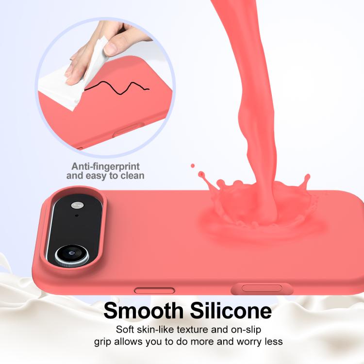 For iPhone Air Shockproof Silicone Magsafe Phone Case(Pink Orange) - iPhone Air Cases by buy2fix | Online Shopping UK | buy2fix